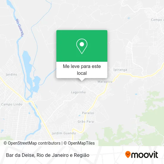 Bar da Deise mapa