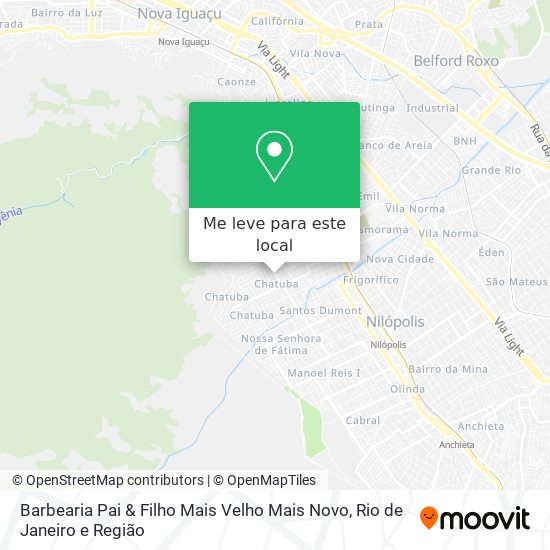 Barbearia Pai & Filho Mais Velho Mais Novo mapa