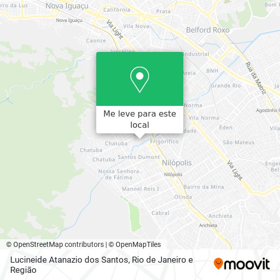 Lucineide Atanazio dos Santos mapa