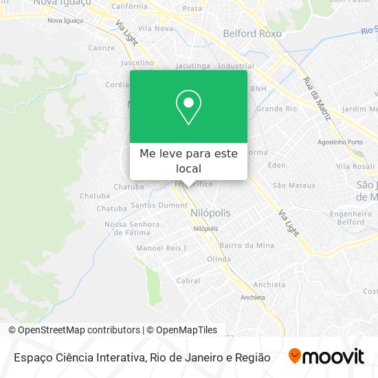 Espaço Ciência Interativa mapa