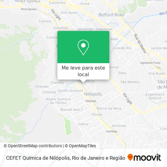 CEFET Química de Nilópolis mapa