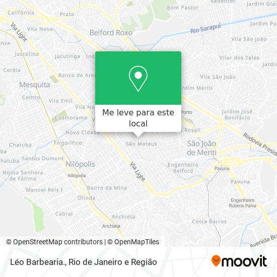 Léo Barbearia. mapa