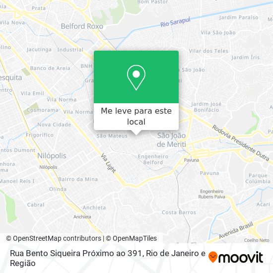 Rua Bento Siqueira Próximo ao 391 mapa