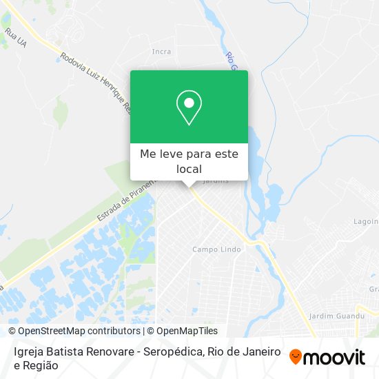 Igreja Batista Renovare - Seropédica mapa
