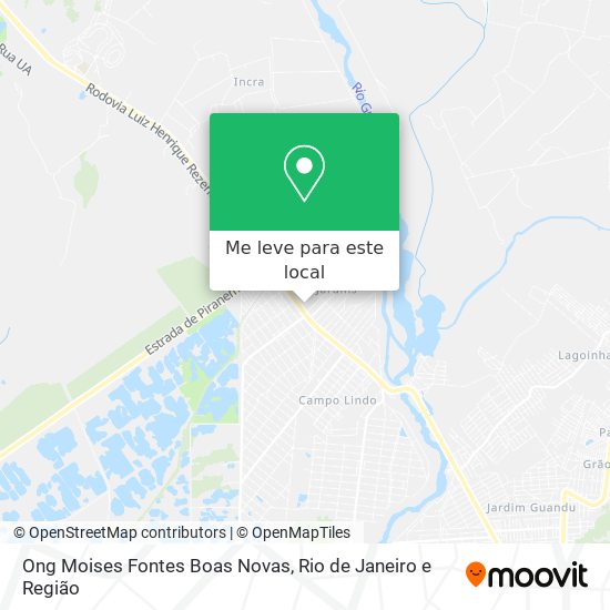 Ong Moises Fontes Boas Novas mapa