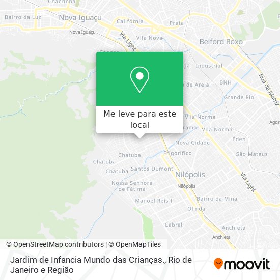 Jardim de Infancia Mundo das Crianças. mapa