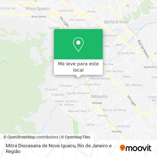 Mitra Diocesana de Nova Iguacu mapa