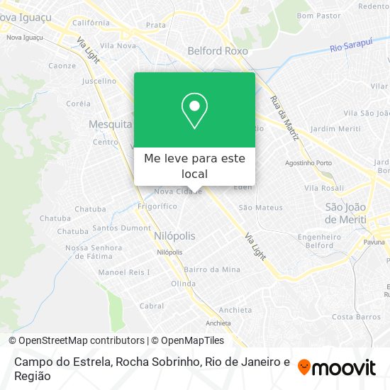 Campo do Estrela, Rocha Sobrinho mapa