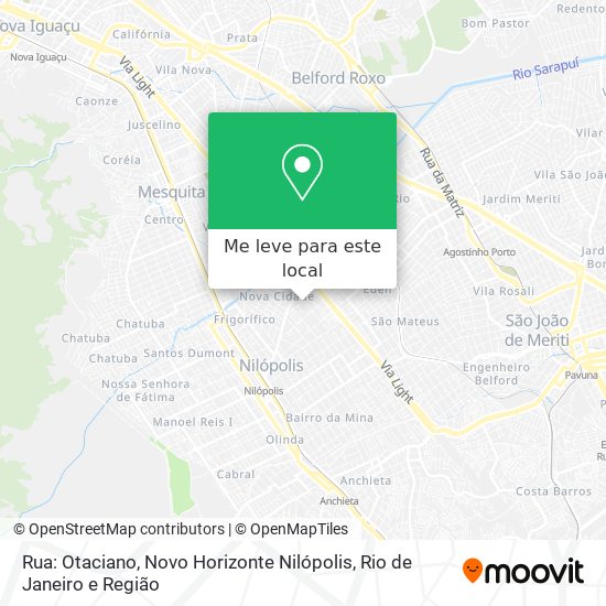 Rua: Otaciano, Novo Horizonte Nilópolis mapa