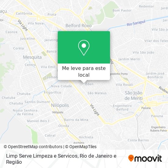 Limp Serve Limpeza e Servicos mapa