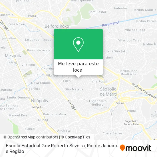 Escola Estadual Gov.Roberto Silveira mapa