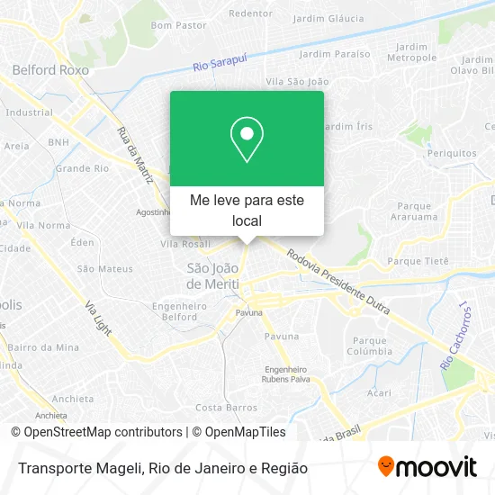 Transporte Mageli mapa