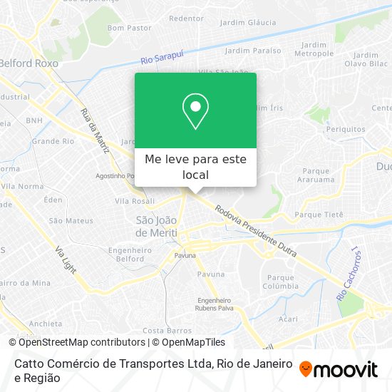 Catto Comércio de Transportes Ltda mapa