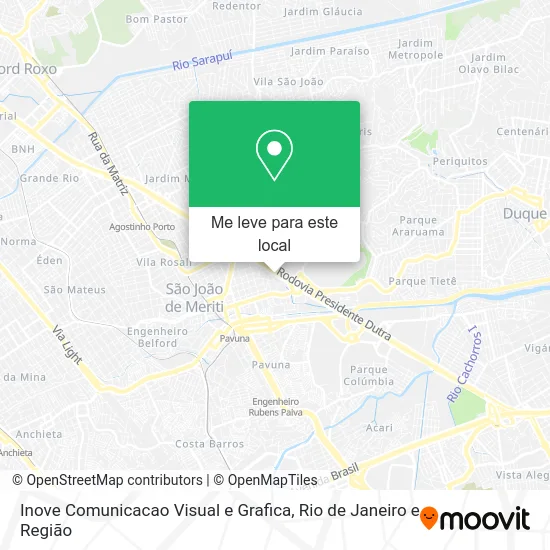 Inove Comunicacao Visual e Grafica mapa