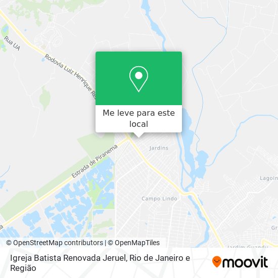 Igreja Batista Renovada Jeruel mapa