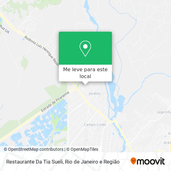 Restaurante Da Tia Sueli mapa