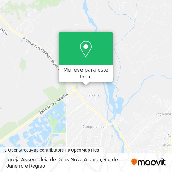 Igreja Assembleia de Deus Nova Aliança mapa