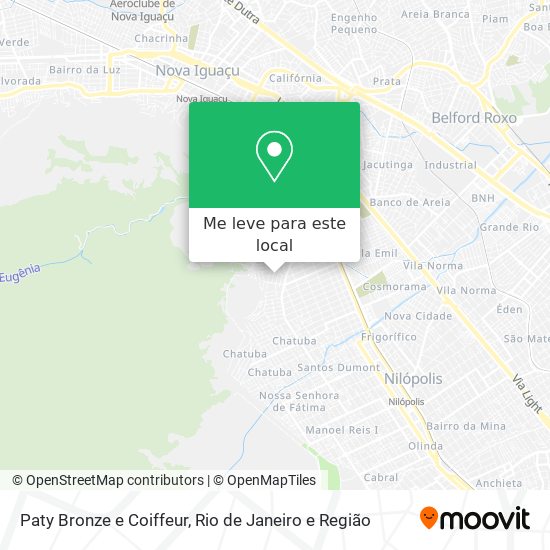Paty Bronze e Coiffeur mapa