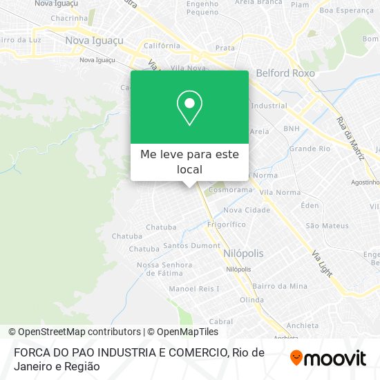 FORCA DO PAO INDUSTRIA E COMERCIO mapa