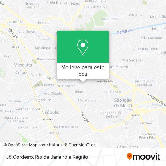Jô Cordeiro mapa
