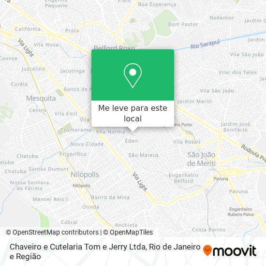 Chaveiro e Cutelaria Tom e Jerry Ltda mapa