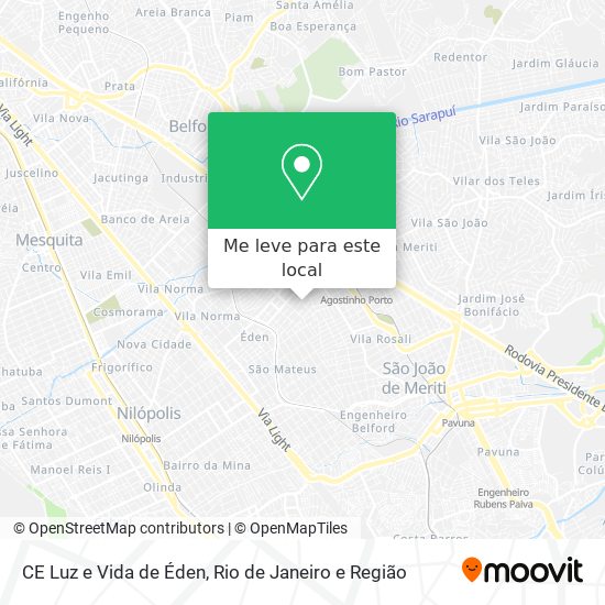 CE Luz e Vida de Éden mapa