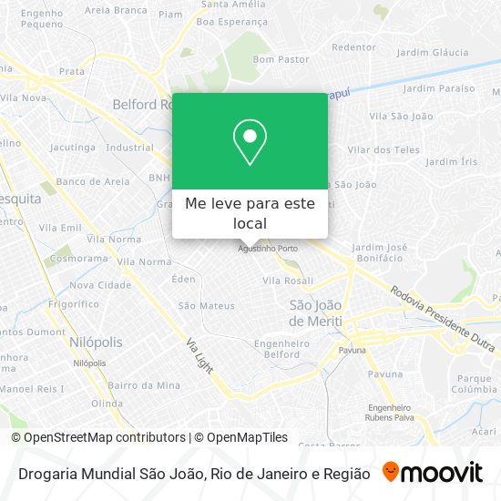 Drogaria Mundial São João mapa
