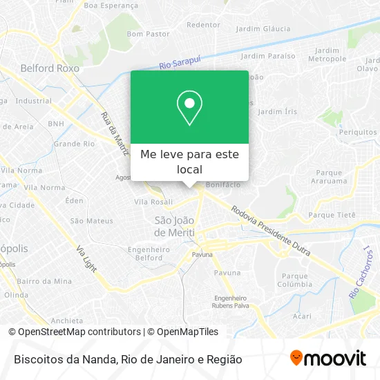 Biscoitos da Nanda mapa