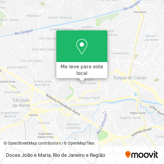 Doces João e Maria mapa