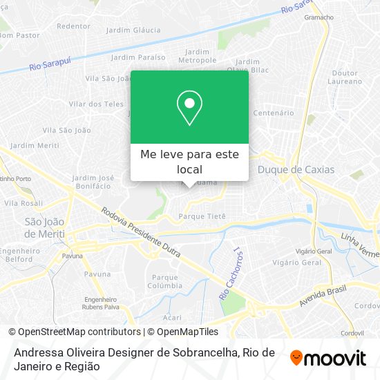 Andressa Oliveira Designer de Sobrancelha mapa