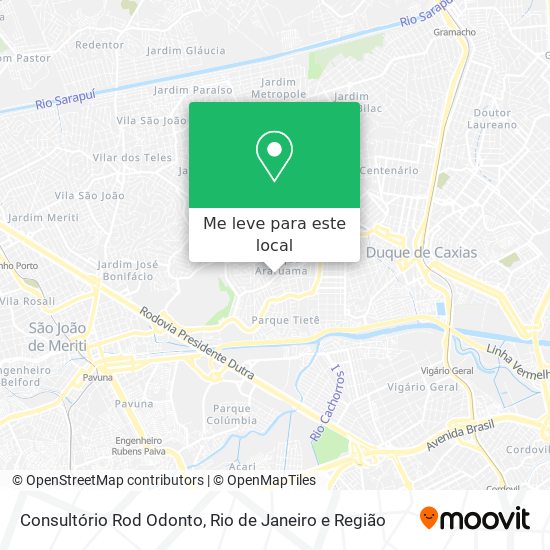 Consultório Rod Odonto mapa