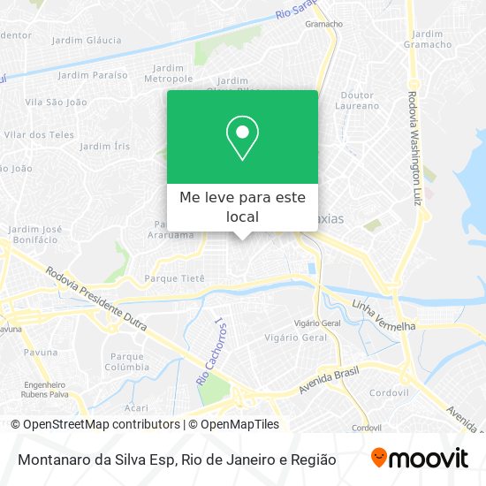 Montanaro da Silva Esp mapa