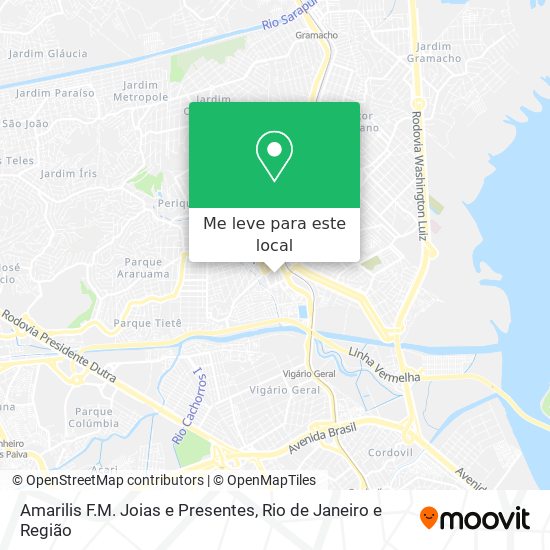 Amarilis F.M. Joias e Presentes mapa