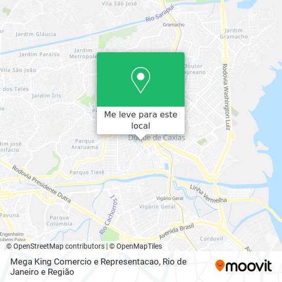 Mega King Comercio e Representacao mapa