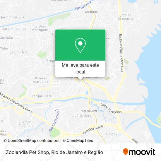 Zoolandia Pet Shop mapa