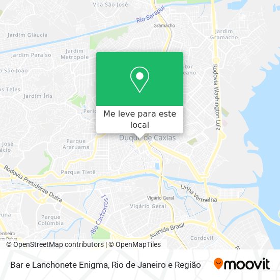 Bar e Lanchonete Enigma mapa