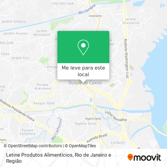 Letine Produtos Alimenticios mapa