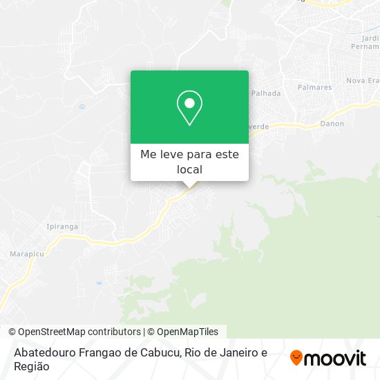 Abatedouro Frangao de Cabucu mapa