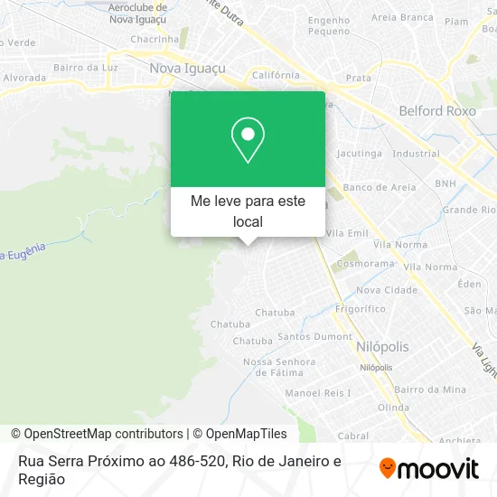 Rua Serra Próximo ao 486-520 mapa