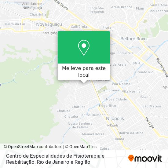 Centro de Especialidades de Físioterapia e Reabilitação mapa