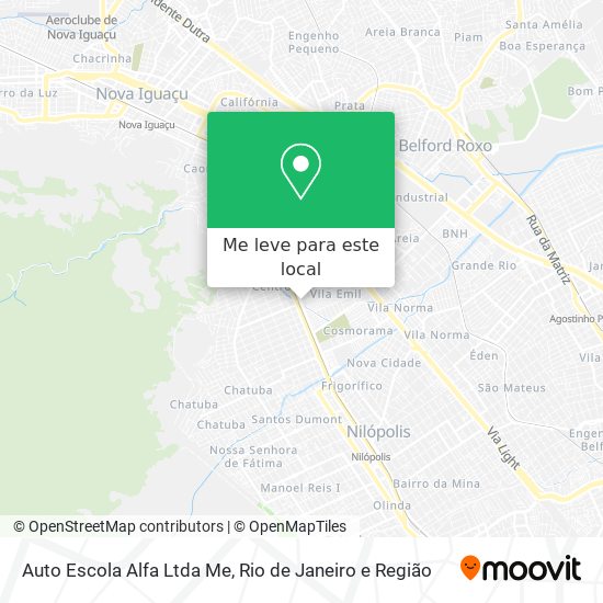 Auto Escola Alfa Ltda Me mapa