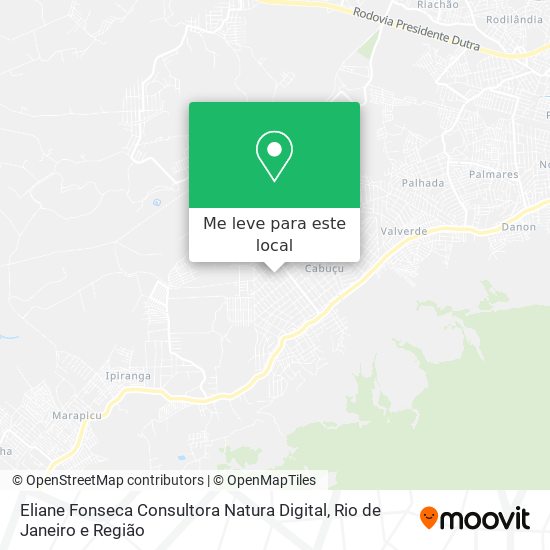 Eliane Fonseca Consultora Natura Digital mapa