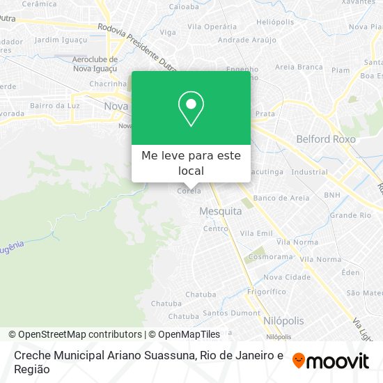 Creche Municipal Ariano Suassuna mapa
