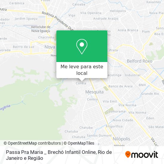 Passa Pra Maria _ Brechó Infantil Online mapa