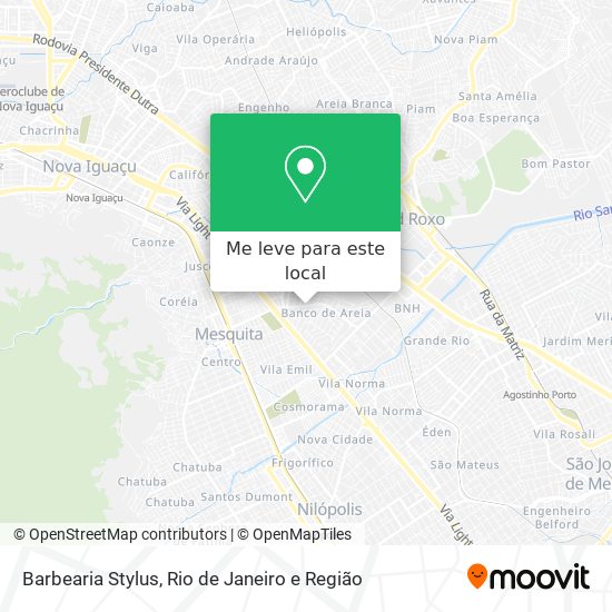 Barbearia Stylus mapa