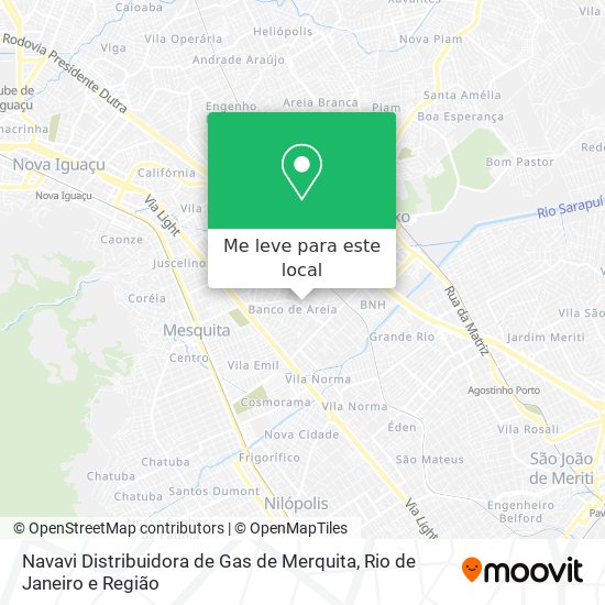 Navavi Distribuidora de Gas de Merquita mapa