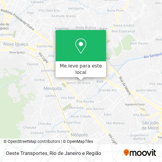 Oeste Transportes mapa