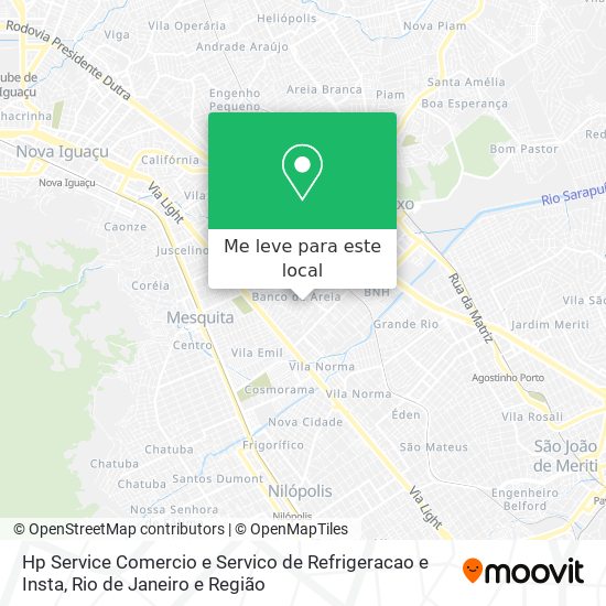 Hp Service Comercio e Servico de Refrigeracao e Insta mapa