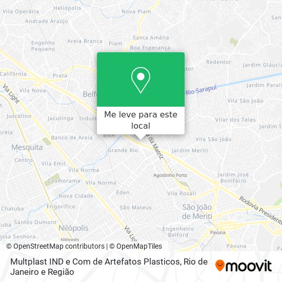 Multplast IND e Com de Artefatos Plasticos mapa