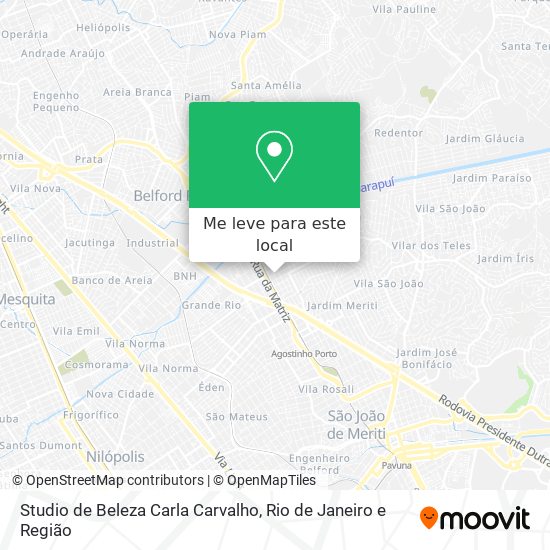 Studio de Beleza Carla Carvalho mapa
